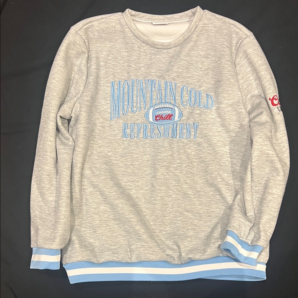 Gray and Blue Men's Sweater